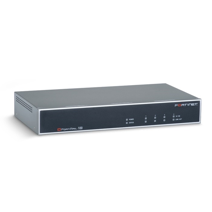 FortiMail 100 - Single 250GB drive, desktop w/ 12 months hardware/firmware main. (include Gateway AV & Antispam) (FE-100-UK)