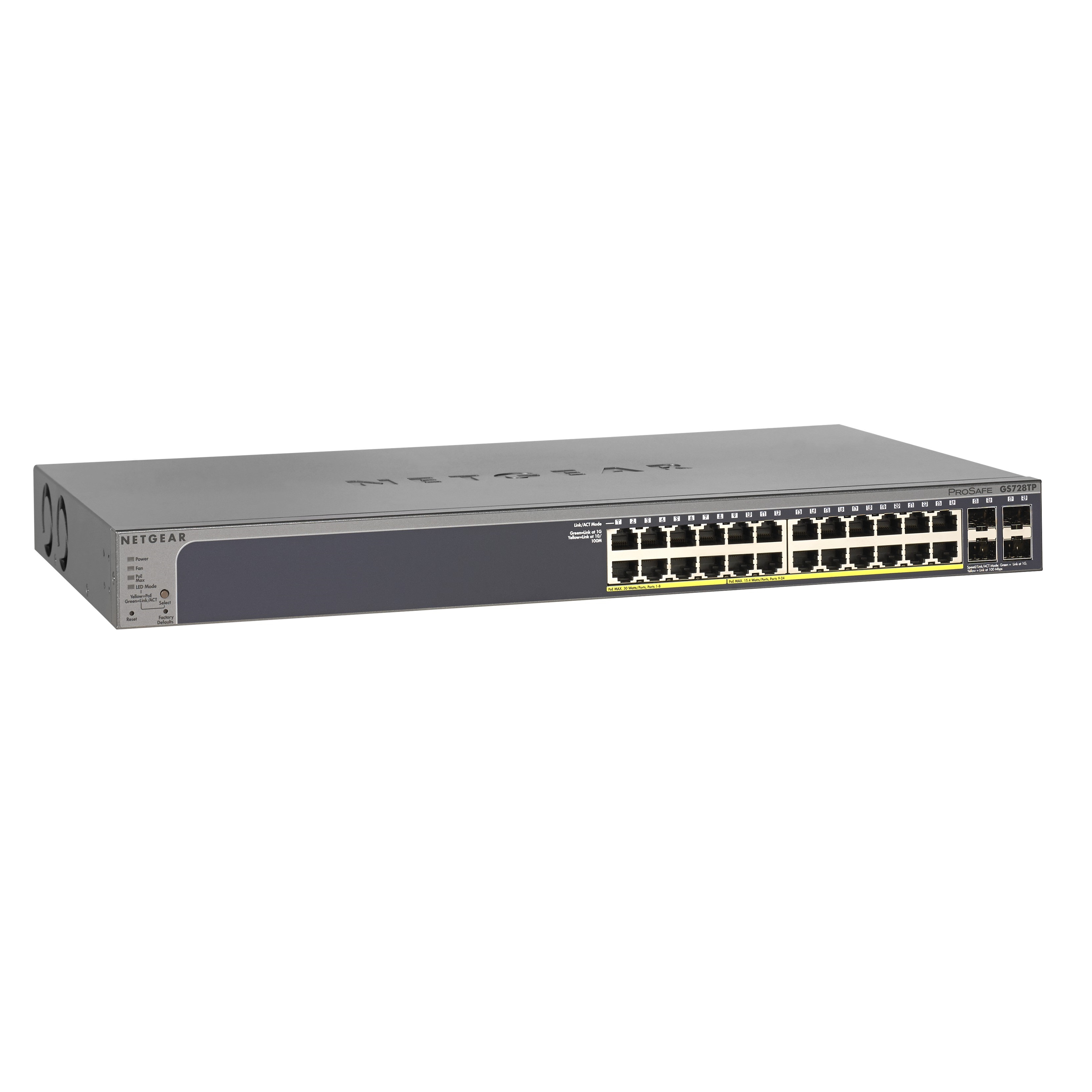 NETGEAR Advanced Smart Web-Managed Switch POE Family (GS728TP)