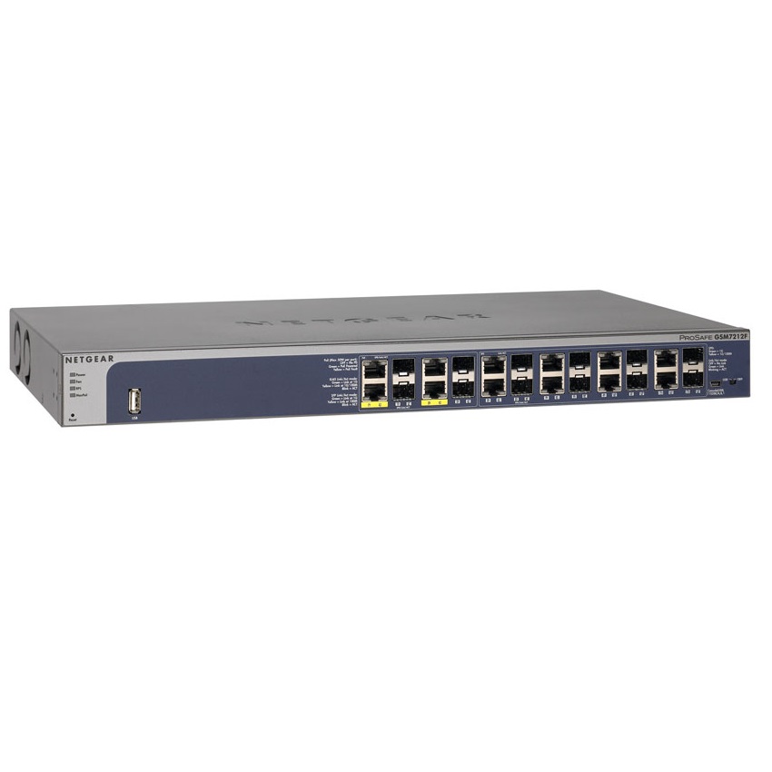 NETGEAR ProSafe Intelligent Edge Managed PoE Switches (GSM7212F)