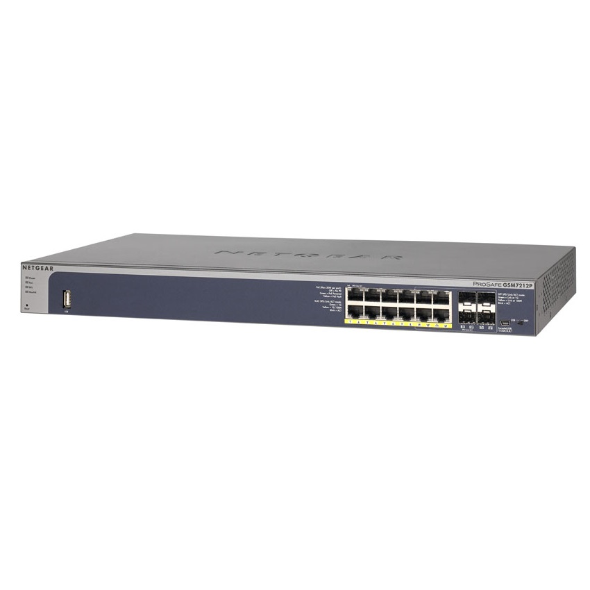 NETGEAR ProSafe Intelligent Edge Managed PoE Switches (GSM7212P)