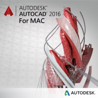 AutoCAD for MAC 2016 Commercial New Network Version w/1-yr Subs. (H-ACAD16MAC-N)